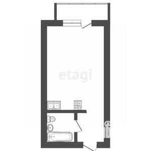 Студия квартира, вторичка, 36м2, 9/14 этаж