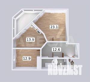 2-к квартира, вторичка, 80м2, 5/9 этаж