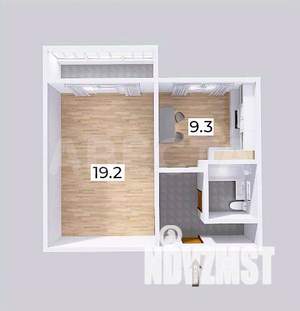 1-к квартира, вторичка, 37м2, 9/10 этаж