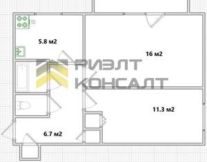 2-к квартира, вторичка, 44м2, 7/9 этаж