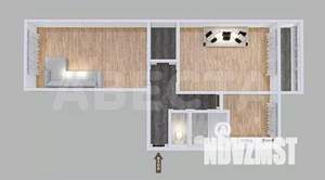 2-к квартира, вторичка, 49м2, 2/5 этаж