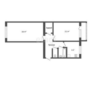 2-к квартира, вторичка, 47м2, 5/5 этаж