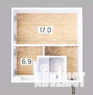 1-к квартира, вторичка, 31м2, 4/5 этаж