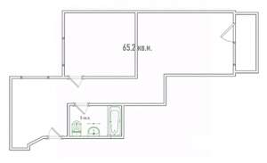 2-к квартира, вторичка, 65м2, 2/9 этаж