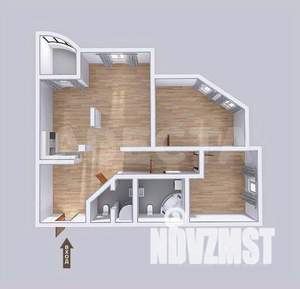 3-к квартира, вторичка, 110м2, 7/16 этаж