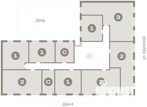 2-к квартира, вторичка, 60м2, 5/9 этаж