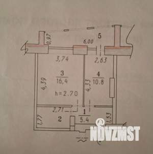 1-к квартира, вторичка, 37м2, 9/10 этаж