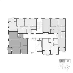 2-к квартира, вторичка, 65м2, 9/15 этаж