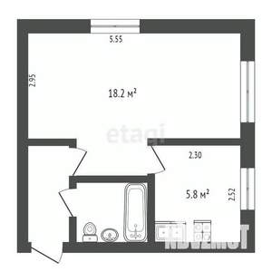 1-к квартира, вторичка, 31м2, 2/5 этаж