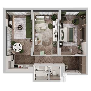 2-к квартира, строящийся дом, 74м2, 5/12 этаж