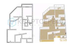4-к квартира, вторичка, 148м2, 16/17 этаж