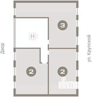 2-к квартира, вторичка, 65м2, 5/8 этаж