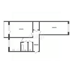 2-к квартира, вторичка, 45м2, 5/5 этаж