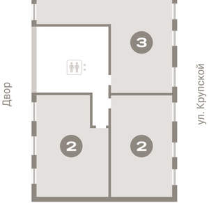 3-к квартира, вторичка, 92м2, 5/9 этаж