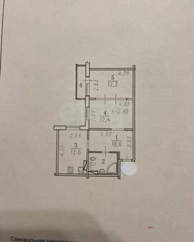 2-к квартира, вторичка, 52м2, 3/10 этаж