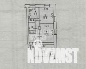 3-к квартира, вторичка, 64м2, 1/4 этаж