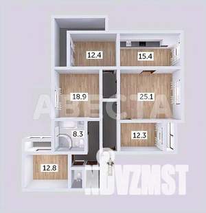 4-к квартира, вторичка, 119м2, 7/12 этаж