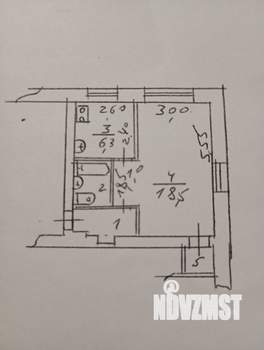 1-к квартира, вторичка, 32м2, 1/5 этаж