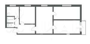 4-к квартира, вторичка, 62м2, 2/5 этаж