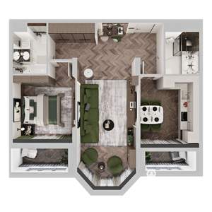 2-к квартира, вторичка, 66м2, 4/12 этаж