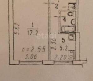 1-к квартира, вторичка, 30м2, 7/9 этаж