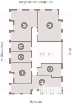 2-к квартира, вторичка, 72м2, 11/16 этаж