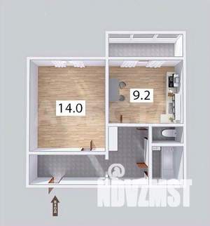 1-к квартира, вторичка, 37м2, 4/10 этаж