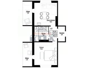 1-к квартира, строящийся дом, 60м2, 5/16 этаж