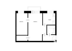 2-к квартира, вторичка, 45м2, 4/5 этаж