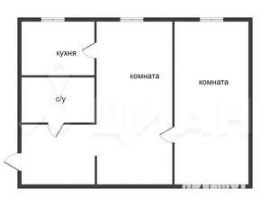 2-к квартира, вторичка, 45м2, 4/9 этаж