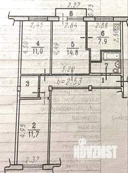 3-к квартира, вторичка, 60м2, 5/5 этаж
