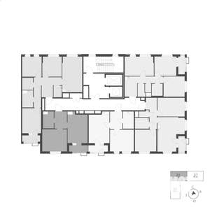 1-к квартира, вторичка, 41м2, 6/10 этаж