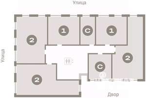 1-к квартира, вторичка, 41м2, 2/17 этаж