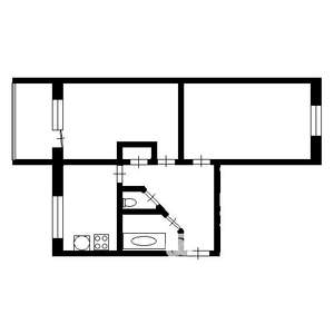 2-к квартира, вторичка, 46м2, 5/5 этаж