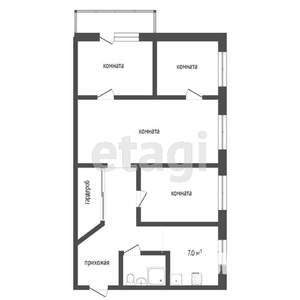 4-к квартира, вторичка, 61м2, 3/5 этаж