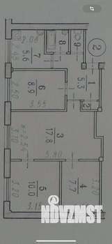 4-к квартира, вторичка, 59м2, 1/5 этаж