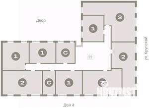 2-к квартира, вторичка, 60м2, 5/9 этаж