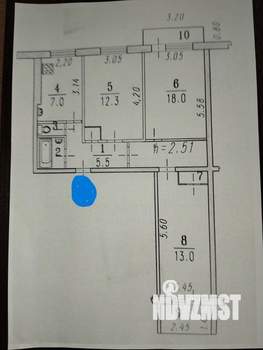 3-к квартира, вторичка, 63м2, 2/9 этаж
