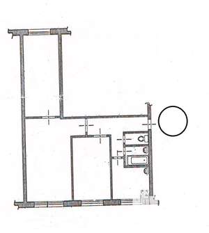 3-к квартира, вторичка, 59м2, 1/5 этаж