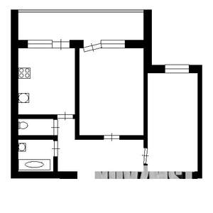 2-к квартира, вторичка, 50м2, 2/5 этаж