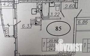 Студия квартира, сданный дом, 35м2, 4/16 этаж